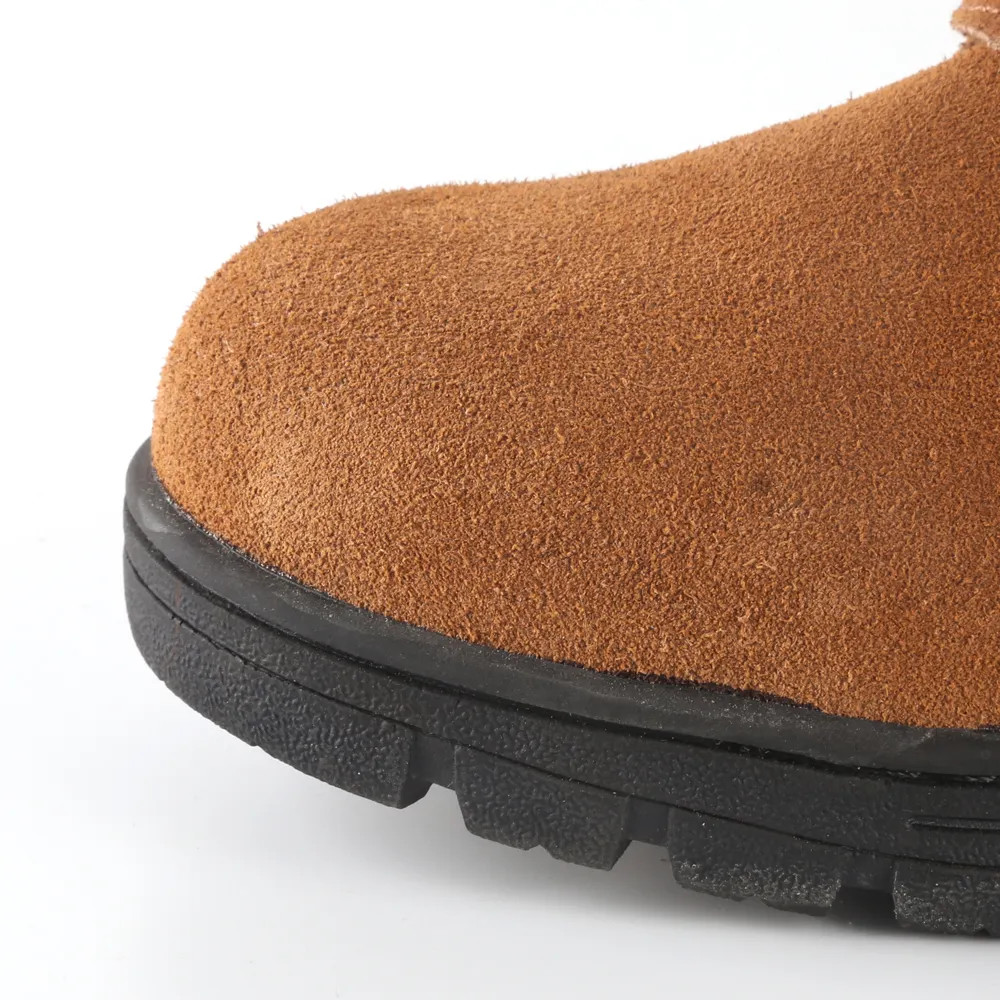 Unisex Welding Safety Shoes Mens Steel Toe Welding Boots Yellow