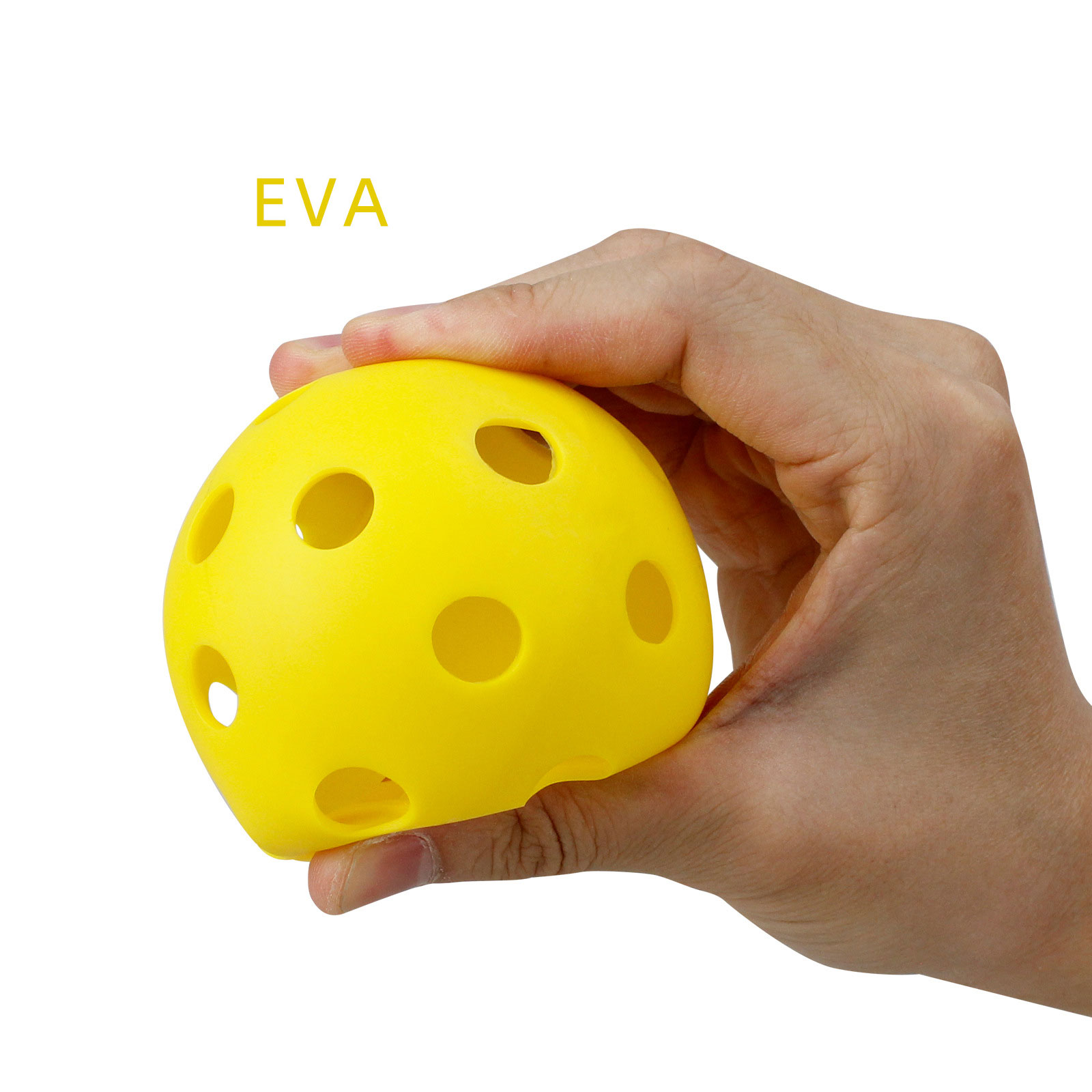 72mm 26 Hole EVA Pickleball Balls Strong Construction and Optimal Flight for Outdoor Play