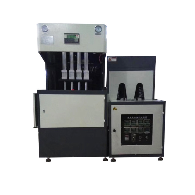4 Cavity PET Bottle Blow Molding Machine Semi Automatic Blue 1000BPH