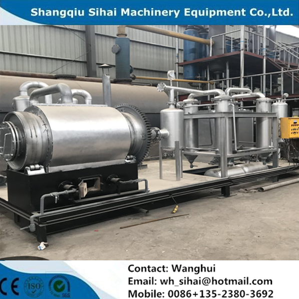 8-10Tons Daily Capacity Waste Tire Pyrolysis Machine 2200*6600mm