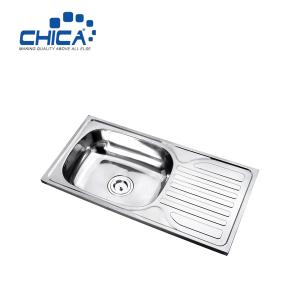 China Single Bowl Kitchen Sink SUS304 Stainless Steel Kitchen Sink Press Kitchen Sink For House wholesale