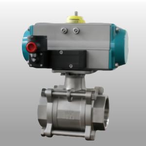 China Aluminum Alloy Pneumatic Ball Valve Rotary Pneumatic Operated Ball Valve wholesale