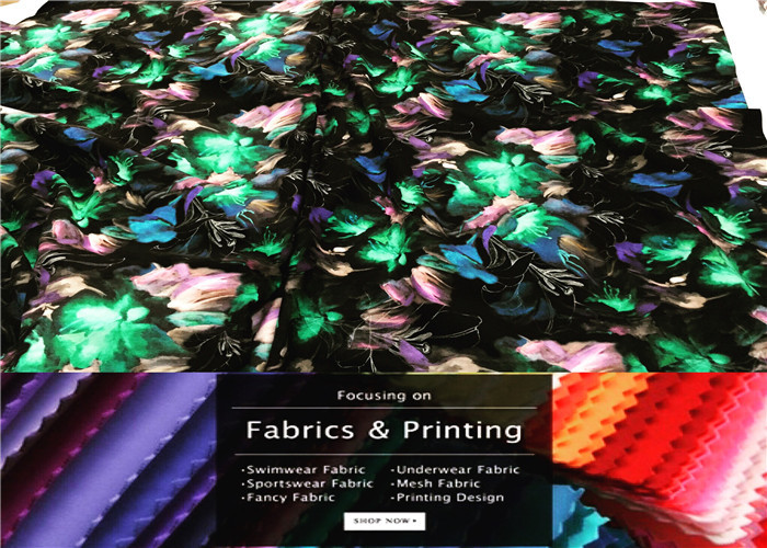 Circular Knit Repreve Nylon Fabric 76% Sustainable Nylon With 24% Spandex