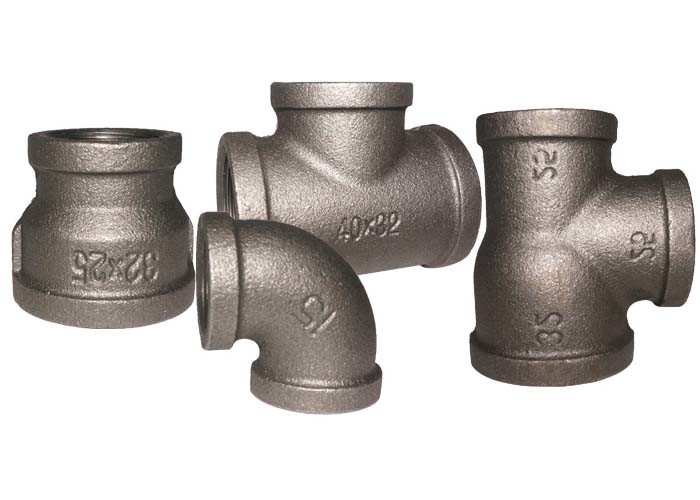 Galvanized Plumbing Malleable Iron Pipe Fittings 90 Degree Elbow For Construction Industry