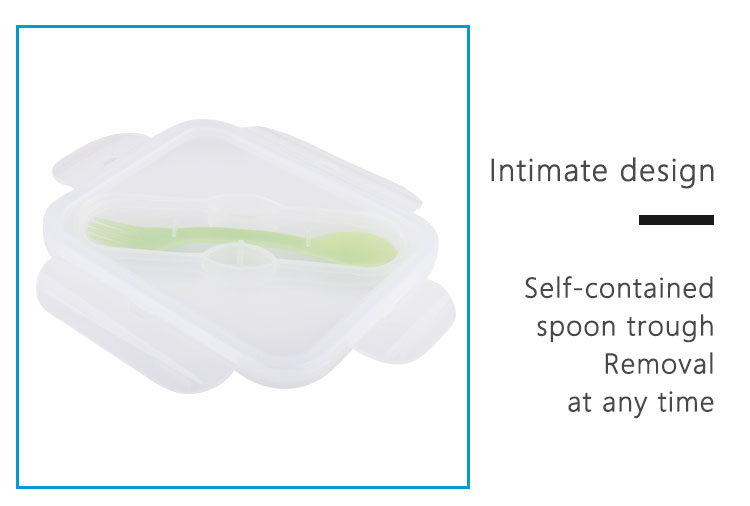 Retractable Food Container Silicone Household Products 600mL 700mL