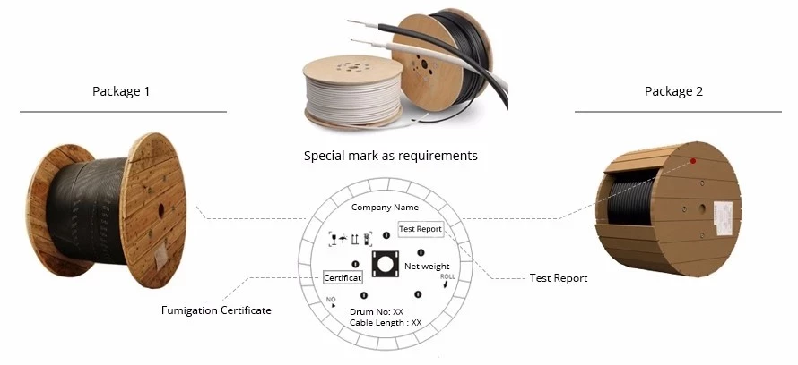 12 Core 24 Core Fiber Optic Cable With Two Loose Tube FRP LSZH Sheath