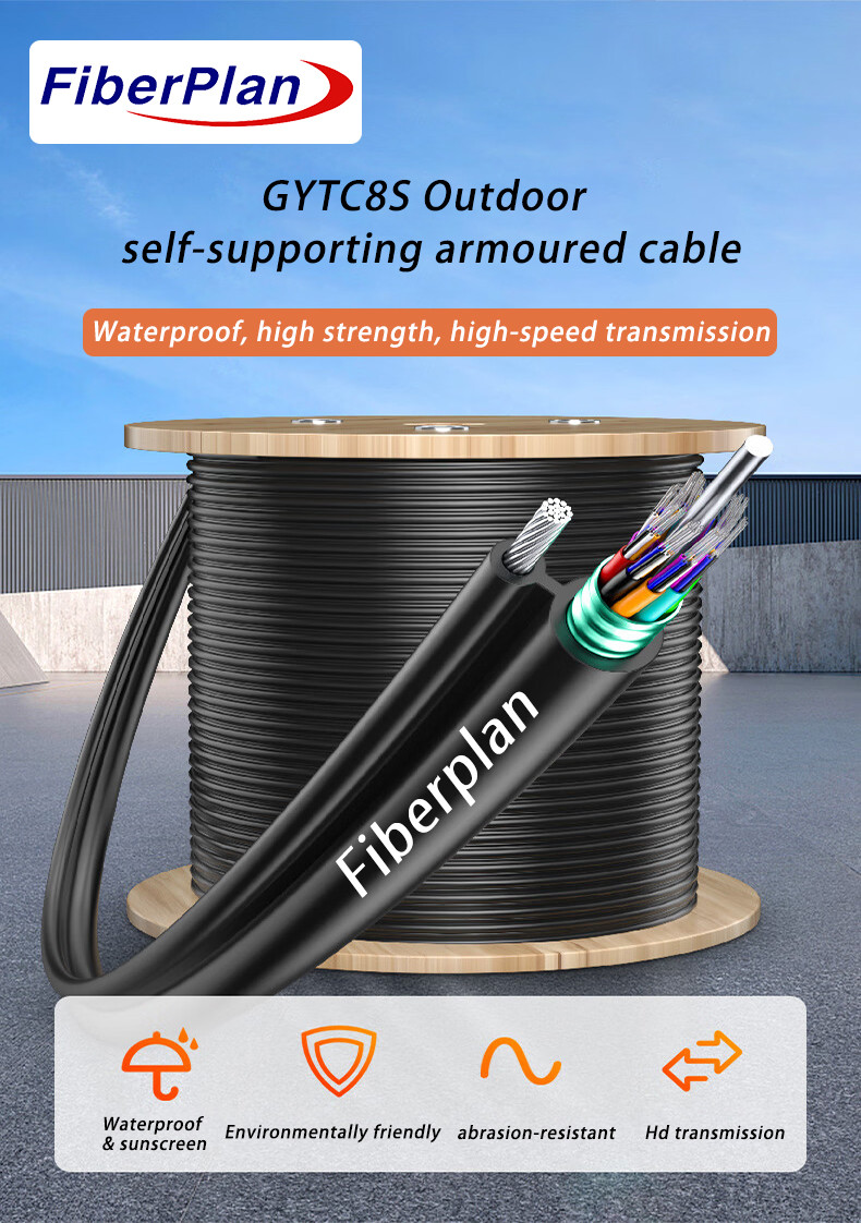 High Performance Self Supporting Figure 8 Optical Cable GYTC8S