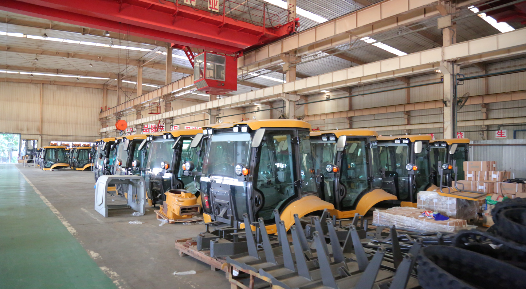 4280mm Max. Digging Depth 4WD Compact Loader Backhoe with Front End Loader and ROPS Cab