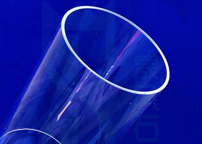 Transparent Heating Quartz Glass Tube High Transmittance Polished