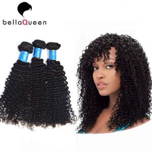 China 100% Natural Black Kinky Curly European Virgin Hair Of Human Hair Bundles wholesale