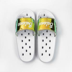 China Lady White Hollow Sole Shockproof EVA Slide Sandal For Shower wholesale