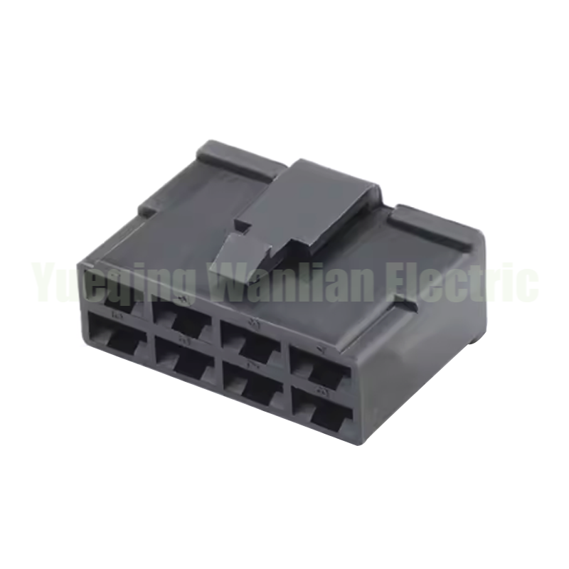 8 Pin 7123-2880 Auto Electrical Plastic Connector , Black Car Wiring Harness Connectors