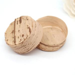 China ODM Bamboo Leaf Disposable Dessert Cups Food Container 2.75inch wholesale