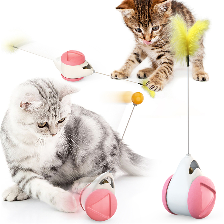 2021 Hot selling luxury goods wholesale robot pet cat robot toy cat interactive tumbler teaser toy