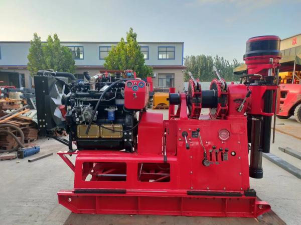 High Efficiency Portable Well Drilling Rig , XY-2B Hydraulic Borehole Drilling
