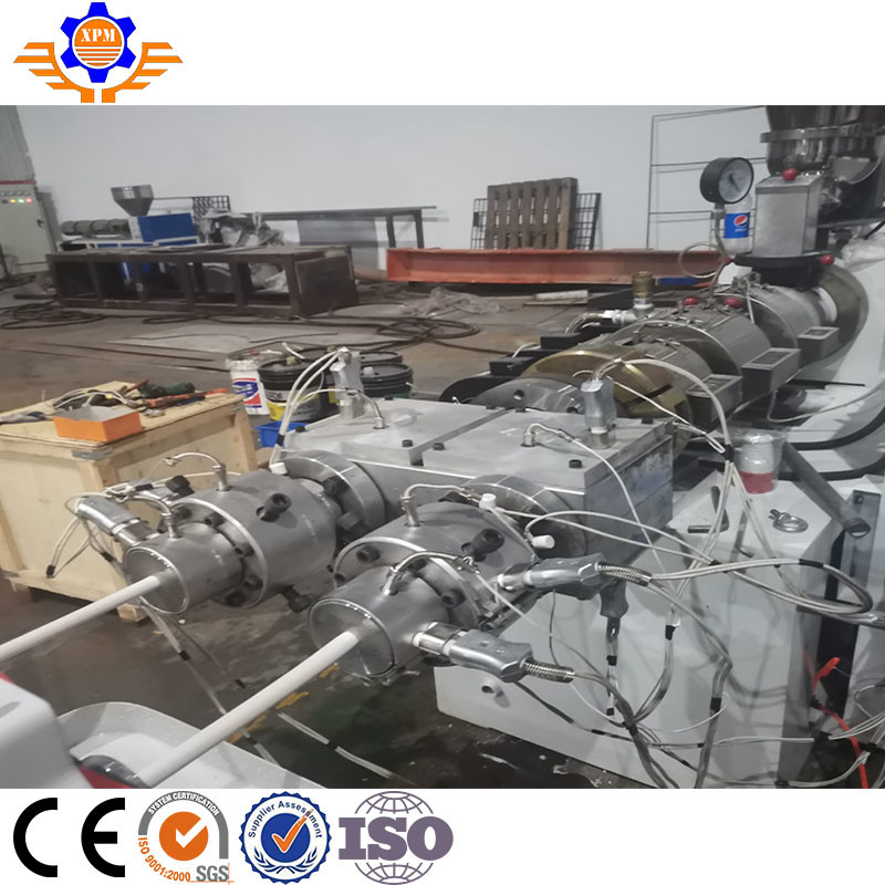 Water Line PVC Extrusion Line , 16 - 630mm Diameter Plastic Pipe Making Machine