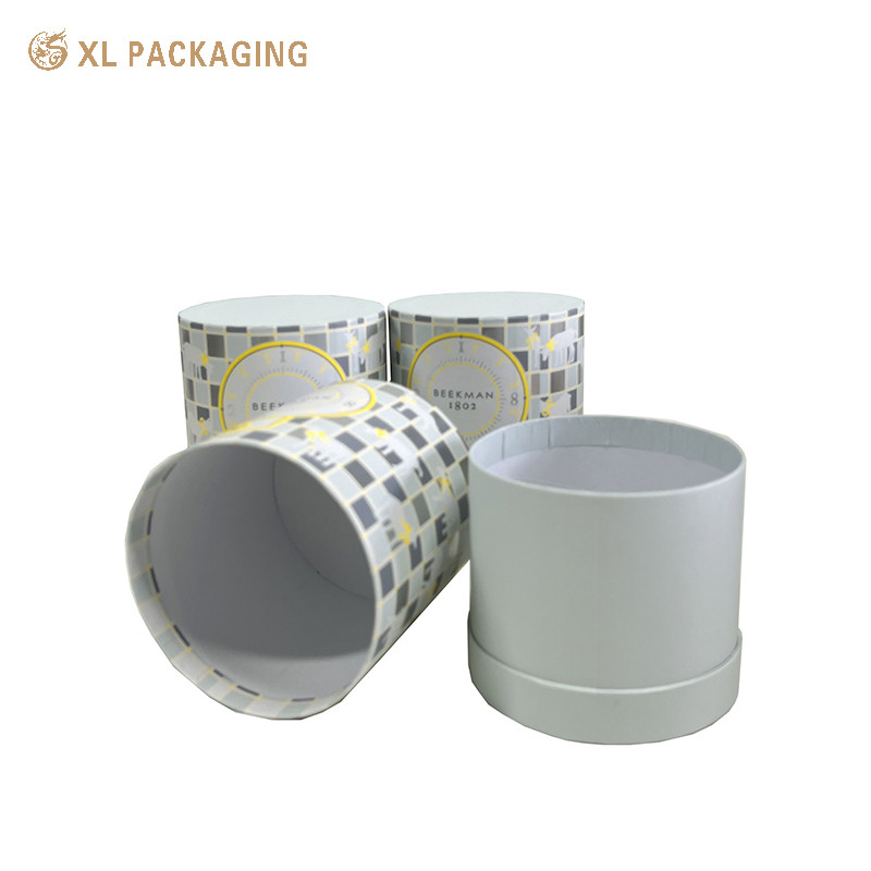 Luxury Skin Care Art Paper Tube Boxes Handmade Cardboard Cylinders With Custom Print, Satin Interior Ideal For Serum Sets Spa Gifts & Branded