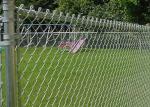 Diamond Hole Green Wire Fencing , Black Cyclone Fence Easy Assembled