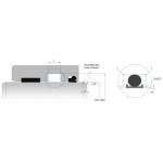 KL86 High speed PTFE Rod Seals Pneumatic High Abrasion Resistance