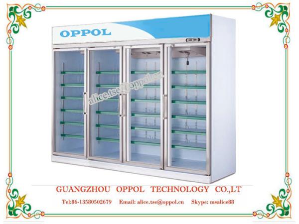 OP-703 Upright Multi Glass Doors Big Capacity Medical Vaccine Storage Refrigerat