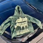 Puff Print Hoodie Mens Cropped Hoodie Streetwear