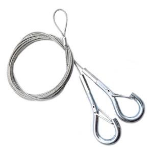 Lighting Hanging Wire Rope Lanyard Galvanized Steel Customized Length Safety