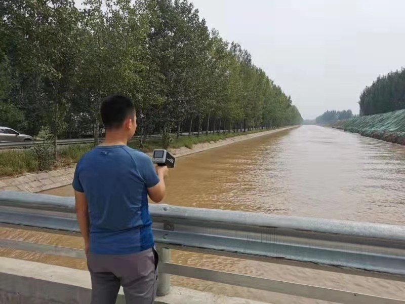 Open Channel Handheld Portable Lcd Display Radar for Water Flow Velocity Measurement