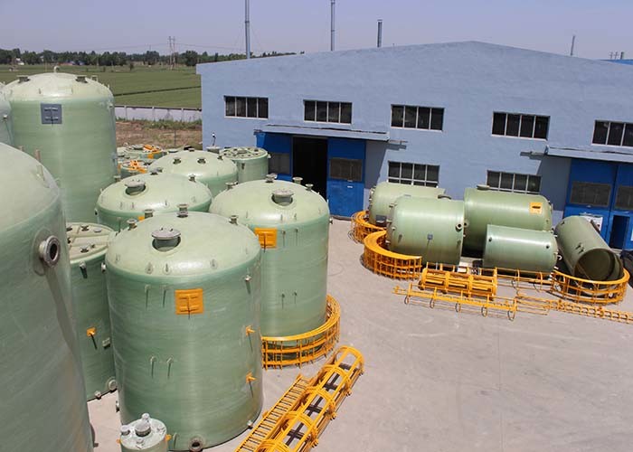 Filament Winding Vertical FRP Chemical Storage Tank Wastewater Treatment