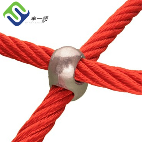 Outdoor Aluminium Cross Rope Connector Rope Fastener For Playground Climbing Net