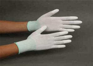 China Breathable Static Resistant Gloves , White Safety Hand Work Gloves wholesale