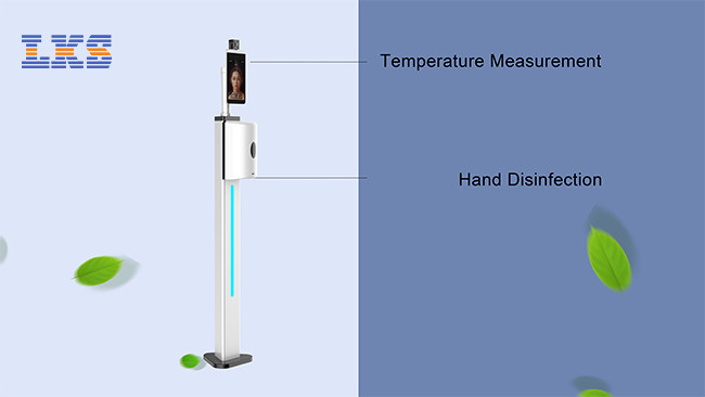 0.3m Face Recognition Thermometer automatic hands free soap dispenser