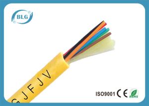 China Indoor 8 Core Fiber Optic Cable , Single Mode Fiber Optic Light Cable PVC LSZH wholesale