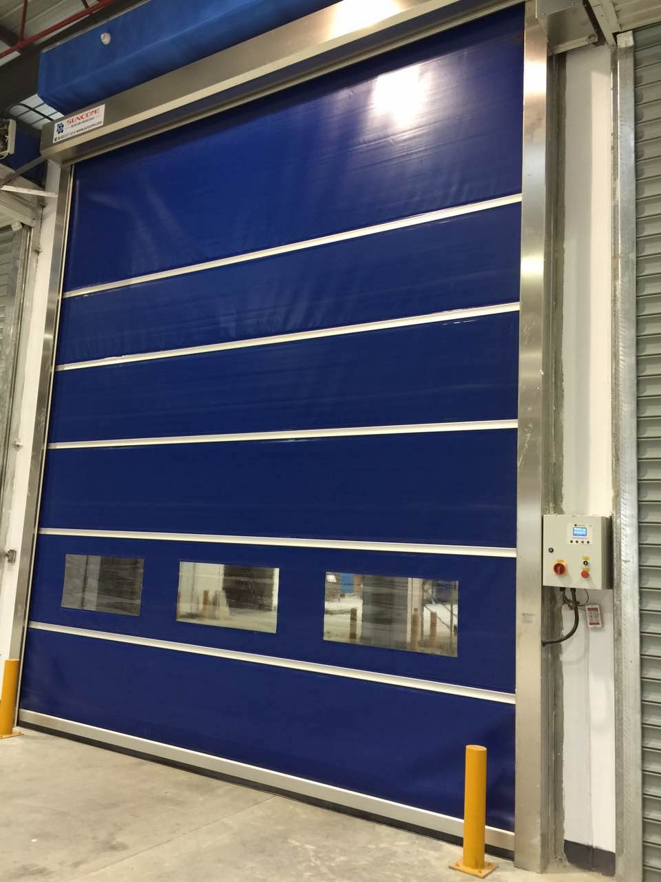 New Style Automatic Flexible High Speed Doors PVC Plastic Interior