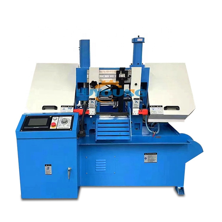 GZ4250 CNC Horizontal Metal Band Saw Machine Auto Bar Feeder Design 5.5kw