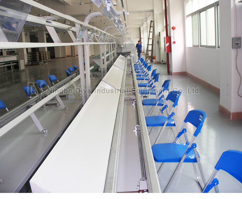 Metal Edge LED Light Assembly Line , Mobile Phone Assembly Line With PVC Belt Conveyor