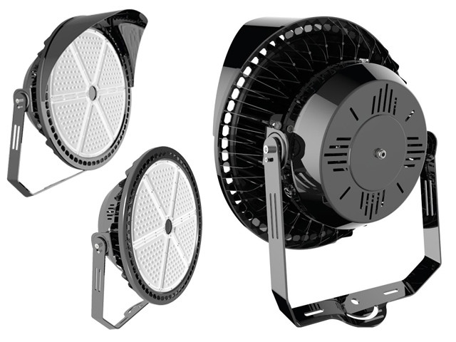 Round Outdoor LED Flood Lights / SMD 3030 LED Sports Flood Lights With Wide Beam Angle
