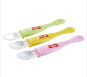 China Double Heads Baby Feeding Spoon PP Silicone Safe Comfortable wholesale