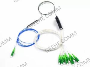 China 8 Cores 1X8 Fiber Optic Plc Splitter With LC/APC Connectors wholesale