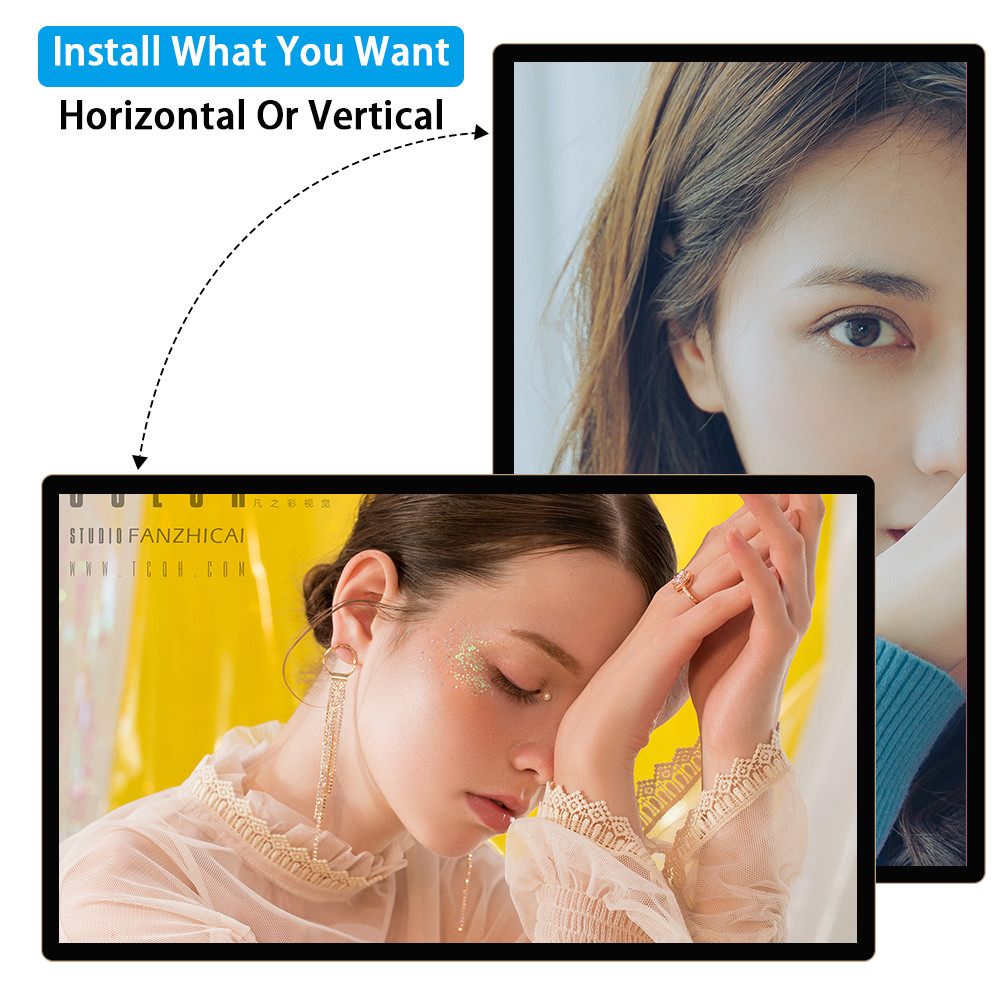 18.5 Inch HD Wall Mount Advertising Display Screen With Wi-Fi And CMS