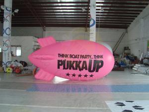 China Inflatable Advertising Helium Zeppelin , Openning Events Pink PVC Inflatables wholesale