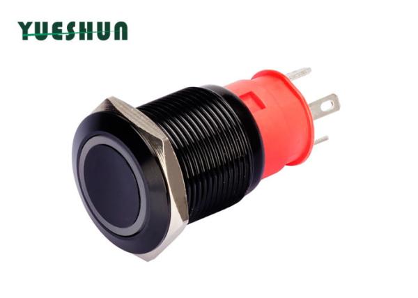 Waterproof Momentary Push Button Switch Anodized Aluminium 10A Silver Contacts