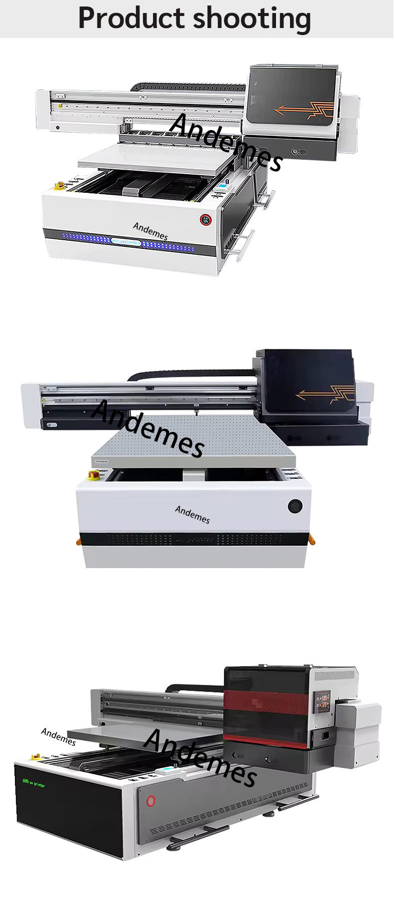 Automatic 6090 Flatbed UV Printer With 3 I3200 U1 Printheads