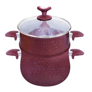 China 7pcs Aluminum Cooking Pot Set Marble Coating Induction wholesale