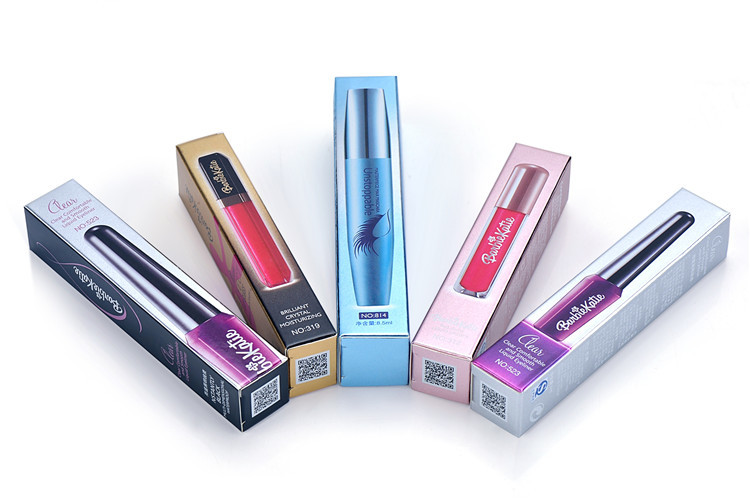 Luxury Cosmetic Packaging Paper Box Printing Gloss Lamination For Lipstick