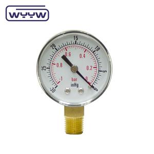 China Industrial Grade Vacuum Pressure Testing Meter With Stainless Steel Material wholesale