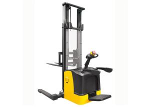 China Straddle Legs Electric Walkie Forklift , Adjustable Electric Powered Forklift wholesale