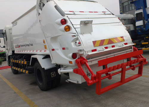 Automatic Container Rear Loader Garbage Truck Special Purpose Vehicles