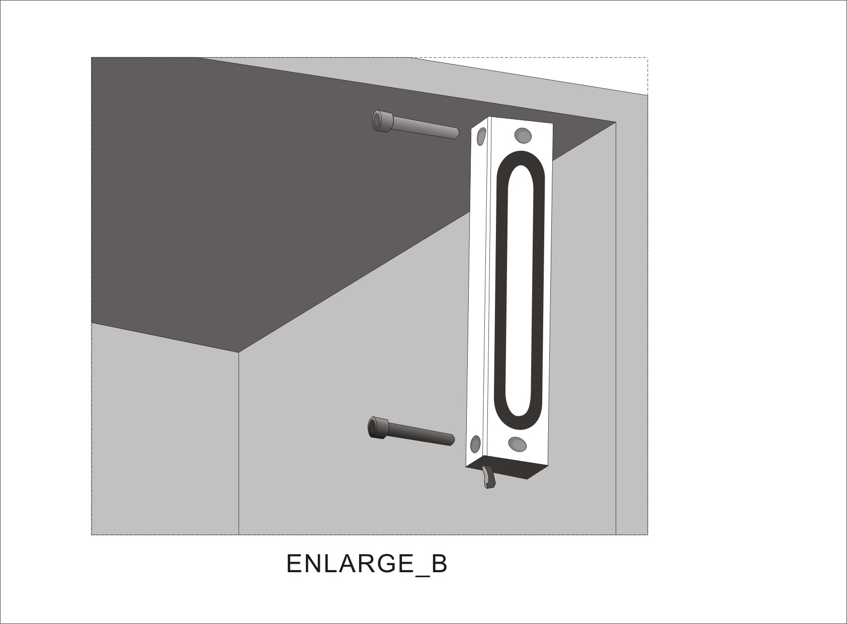 Anodized aluminum 110kg Holding Force Electromagnetic Lock 250mA