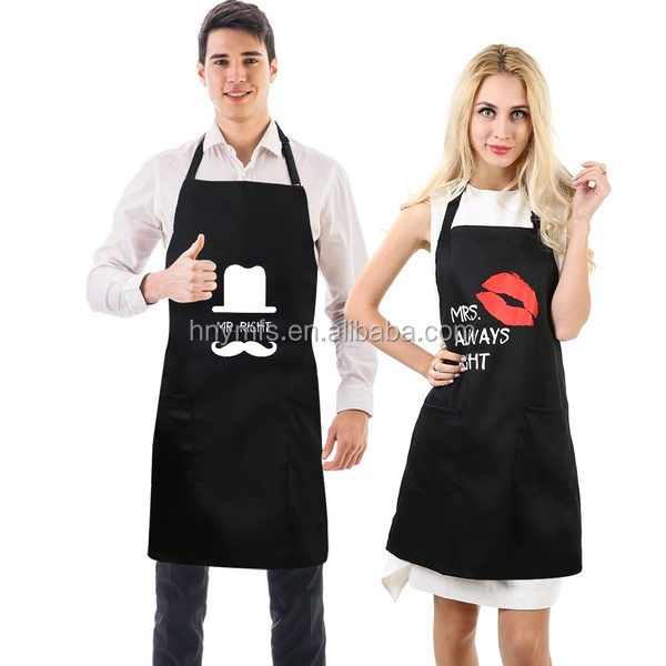 Apparel factory custom high quality multifunctional washable durable waiter baker chefs full bib apron adult apron