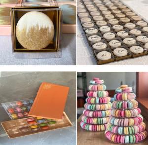 China OEM One-Grain Plastic tower Macaron Tray Macaron Display Rack Supply wholesale